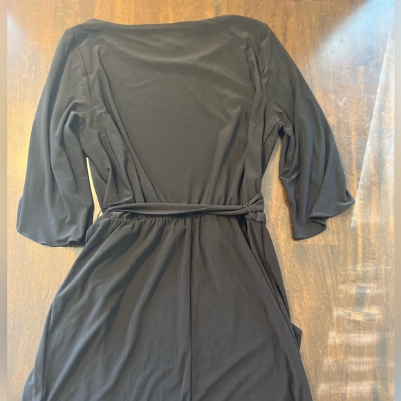 Black midi dress - Picture 2 of 3